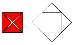 Базовые формы оригами: блин, блинчик