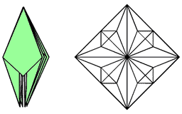 Базовые формы оригами: лягушка-2